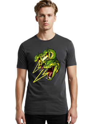Hydra-1 Mens Graphic Tee, 100% Cotton, Casual Summer Wear