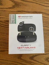 SEALED Monster Clarity 101 Plus AirLinks Wireless Earbuds with Charging Case
