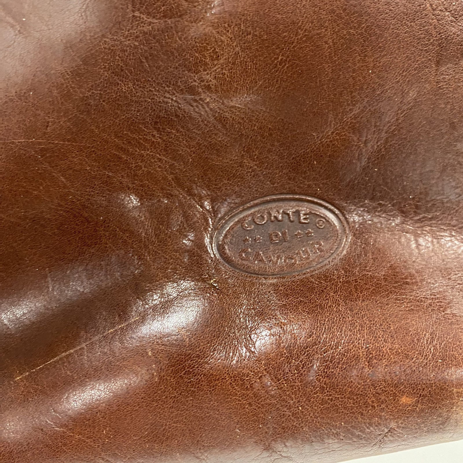 Conte Di Cavour Brown Solid Leather Adjustable St… - image 2