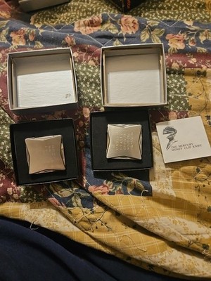 Lot 2 U.s.a Gypsun roofing Money Clip Pocket Knife Mercury 3 Blades.