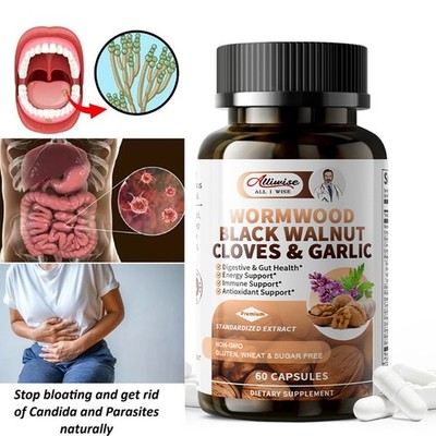 PARASITE DETOX BODY CLEANSE Complex Anti- PARASITE Support Cleanse 100 quick