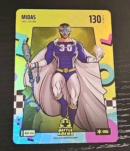Bo Jackson Battle Arena MIDAS STEPH CURRY 80's Rad Battlefoil Steel #RAD454 NM