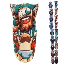 Neck Warmer Winter Fleece Mask Halloween Ghost Mask Neck Gaiter Cold Weather