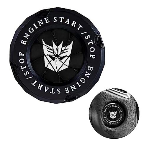 Universal Car Engine Rotary Push Start Button Cover - Anti-Dust Design