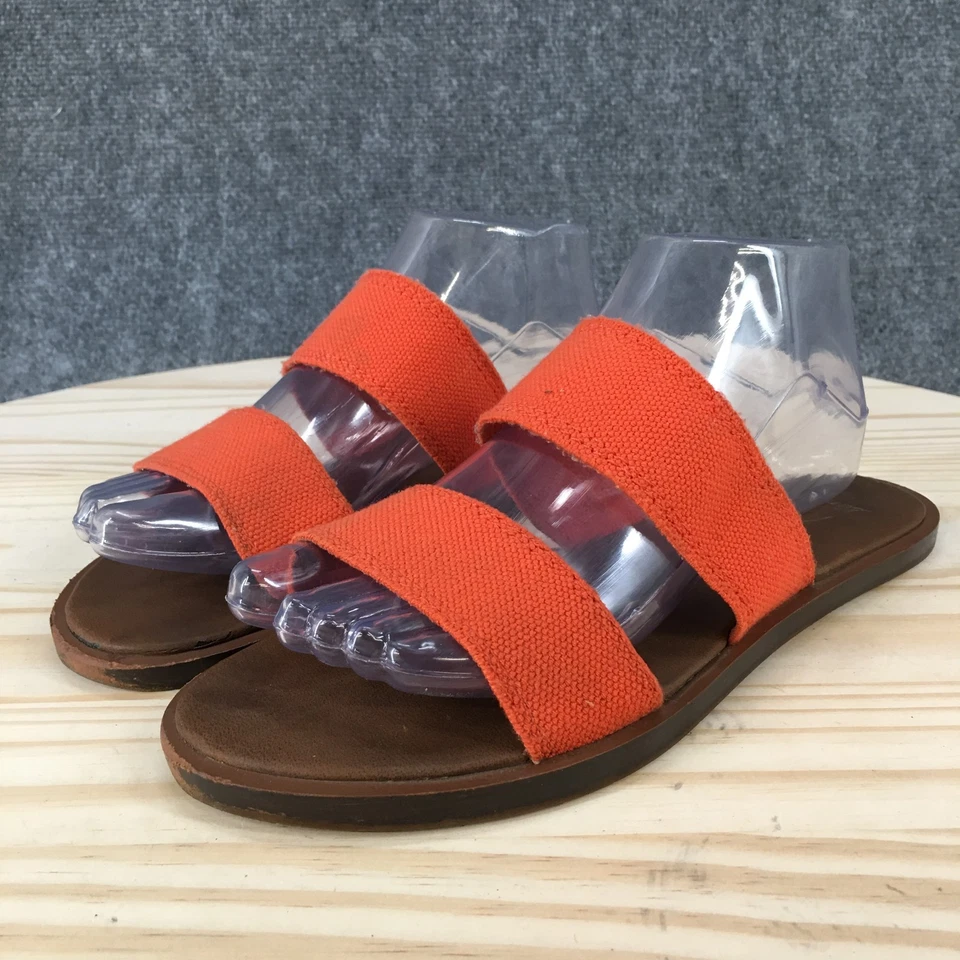 Sandalias Sanuk para mujer 8 Yoga Gora Gora informales sin cordones deslizables planos 1011618 naranja Foto 3 de 4