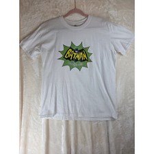 BATMAN CLASSIC TV SERIES Graphic T Shirt White Short Sleeve Mens Small