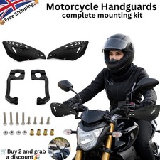 2x Universal Handguards Hand Guards Protectors Motorcycle Motorbike 22mm 7/8" UK