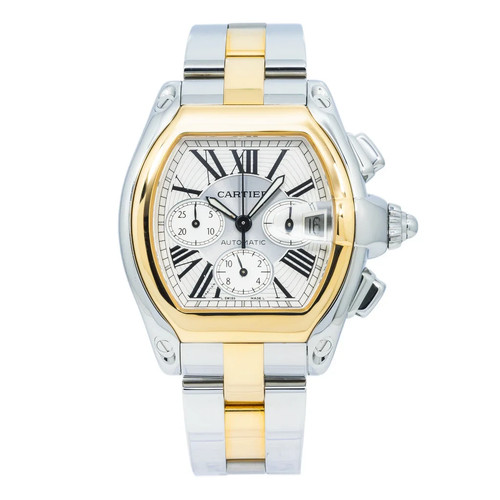Cartier Roadster W62027Z1 43mm Two-Tone Steel & Yellow Gold Watch