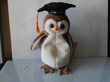 TY Beanie Baby / Babies WISE the Owl  Class of 1998 RETIRED RARE MWMT