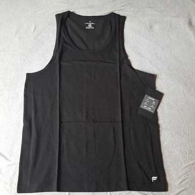 Fabletics Men's Tank Top Muscle Shirt in Black, The 24-7 Tank Adult Small