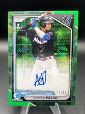 2024 Bowman Chrome - Andres Valor Auto Green Sapphire Refractor /99 #CSPA-AV