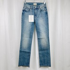 DL1961 Sample "Mara" Straight Leg Jeans in Blue Current 25 Regular
