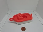 Vintage Fisher Price little people red/white boat Marina 2582