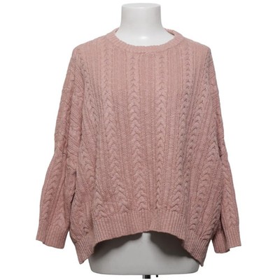 Mango Basics, Strickpullover, Größe: S, Basics, Pink, Acryl/Baumwolle #oFi