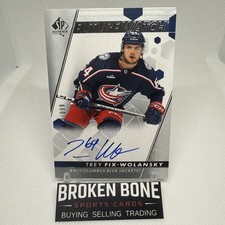 Trey Fix-Wolansky 2022-23 SP Authentic Future Watch Auto /999 Blue Jackets