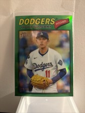 2026 Topps Heritage Roki Sasaki Green Chrome Dodgers 15/99 SSP