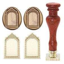 Frame Wax Seal Stamp, Great Detail 3D Embossed Relief Carving Head and Wood Hand