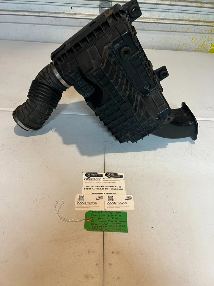 Dodge Ram 1500-3500 2005-2008 4,7 5,7 L conjunto de caja de aire con puerto OEM Foto 4 de 4