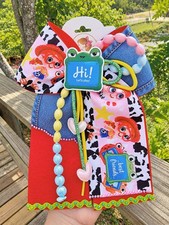 Set Of 3 Beautiful Handmade Hair bows Paw Patrol, Squishy Dumplings Toy Story 5