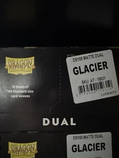 Dual Matte Glacier Case Display Dragon Shield Standard Size Sleeves - 10 Packs