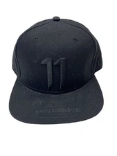 NEW ERA x 11 By Boris Bidjan Saberi Cap -- Cotton Black Solid Color Men's