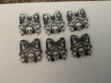 6 Sets Horror Bow Bead Sets For Beadable Pen And Keychain Making