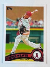 2011 Topps Series 1 Baseball Sparkle Parallel #75 JERED WEAVER SSP