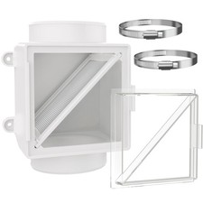 Dryer Lint Trap, Indoor Vent with Catcher Filter,Secondary White