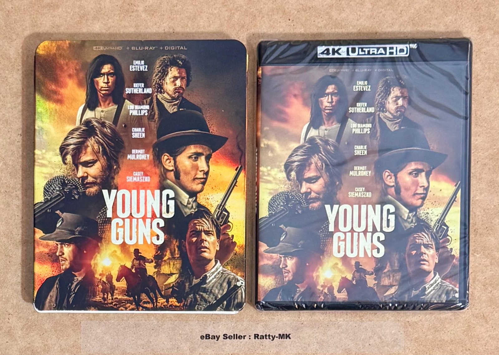YOUNG GUNS - USA IMPORT 4K + BLU RAY - NEW & SEALED