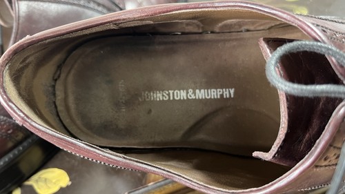 Johnston & Murphy Men's Daley Cap-Toe Oxford Burgundy Size 12 M 15-2823 - Picture 9 of 10