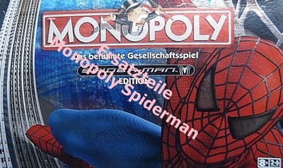 Monopoly ''Spiderman'' verschiedene Ersatzteile Hasbro/Parker Spiel