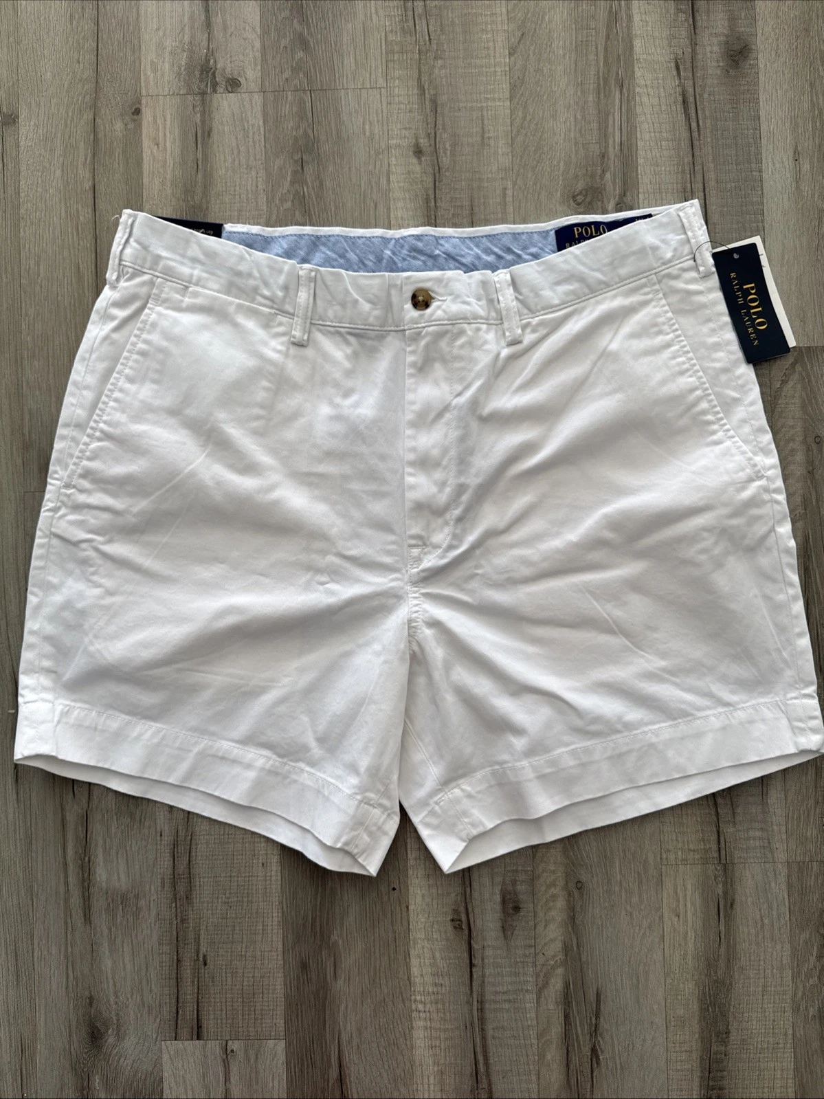 BNWT Polo Ralph Lauren 15 cm Stretch Classic Fit White Chino Short.W36
Opens in a new window or tab