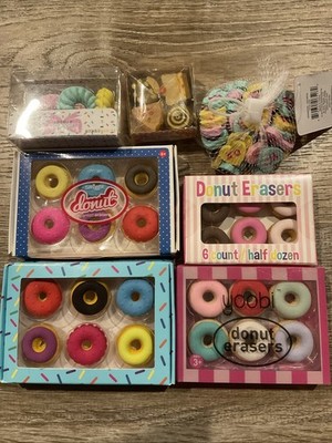 Yoobi Smiggle Target Donut Erasers Eraser Lot Candy Hearts