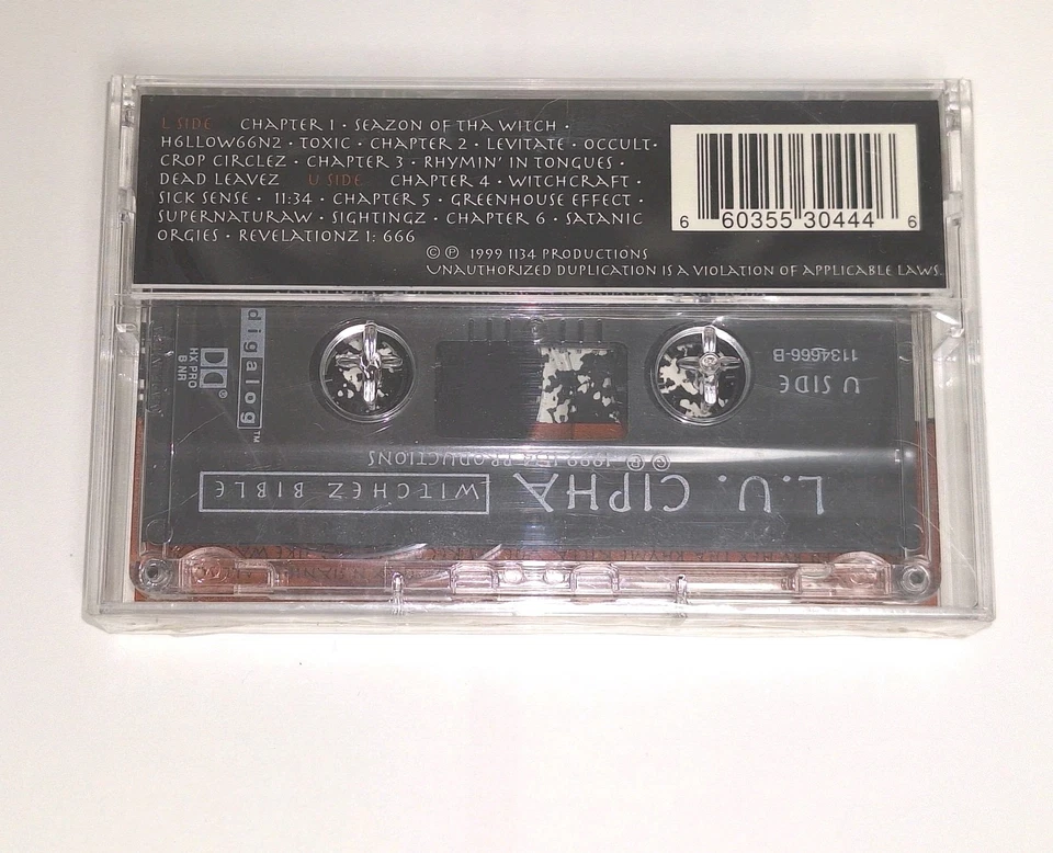 L.U. Cipha Witchez Bible Cassette Sealed NEW 1999 ULTRA RARE Horrorcore Rap - Image 3 of 4