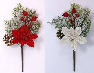 Segnaposto Natalizi Ebay.Decorazione Natalizia Pick Ramo Fiore Stella Natale Bacche E Pigna Segnaposto Ebay