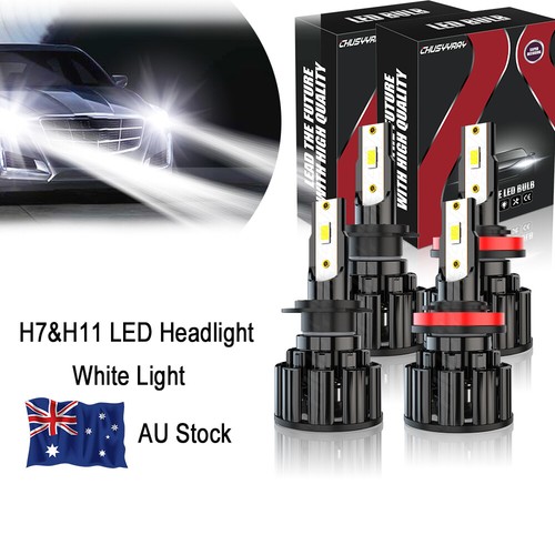 4X H7 H11 Headlight Globe High Low Beam Bulbs LED Bulbs For BMW Z4 2003