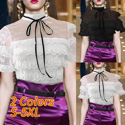 sheer bow tie blouse