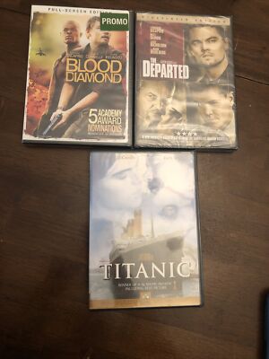Leonardo DiCaprio dvd 2 Sealed 1likenew 17.99$ Free Shipping