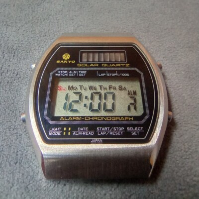 Vintage electronic watch SANYO 512-60, Japan, 70-80s,repair or