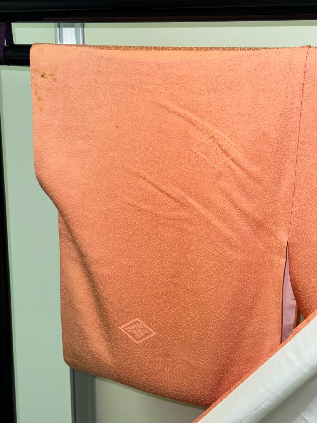 как выглядит Japanese Vintage Kimono Silk Pink Register Expensive Tradition Heigh 62.2in фото