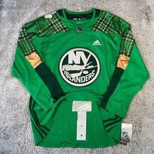 Adidas New York Islanders St. Patrick's Day Authentic Hockey Jersey Sizes Men