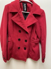 "d.e.t.a.i.l.s" Women Red Coat Size M