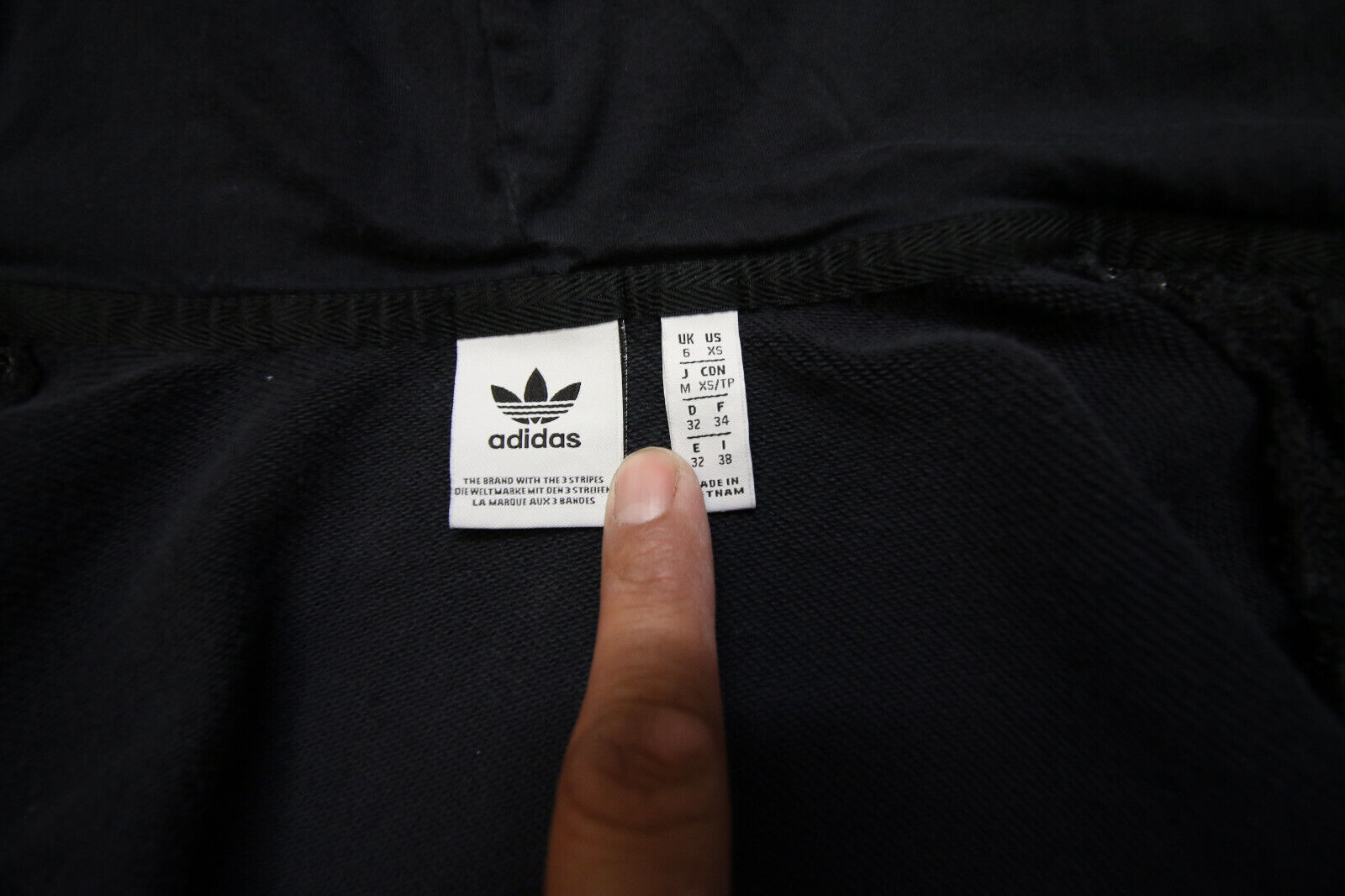 Adidas Originals Hoodie Sweatshirt Womens XS Blac… - image 8