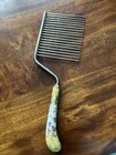 Vintage Cake Slicer Server, Floral Painted Porcelain Handle — photo 2