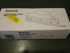 Martin Yale 3 Hole 30 Sheet Paper Punch Machine Adjustable Manual Office Desktop