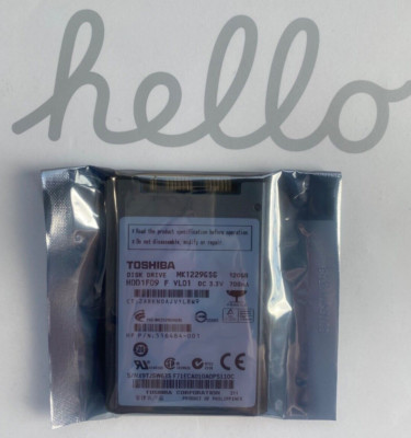 MK1229GSG TOSHIBA 120 GB HDD 1.8'' 8 MB 5400 RPM MICRO SATA Hard Disk Drive