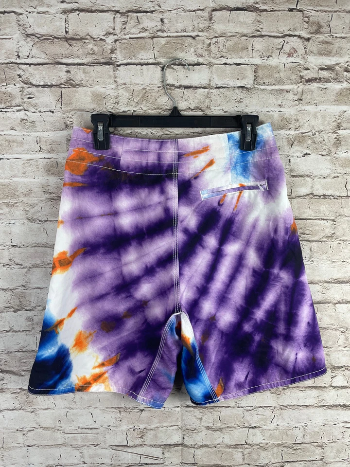 VTG Y2K Element Water Surf Skate Tie Dye Board Shorts - Size 29 - Image 2 of 4