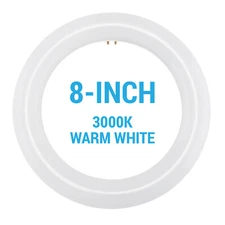 FC8T9 LED CFL Replacement Circline Circular 11W T9 4-Pin G10q 3000K Warm White