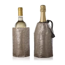 Active Champagne Cooler Set Reusable Flexible Wine Bottle Cooler Platinum Champa
