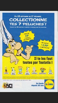 LOT DE 9 Peluches Astérix Obélix Collector EUR 26,90 - FR
